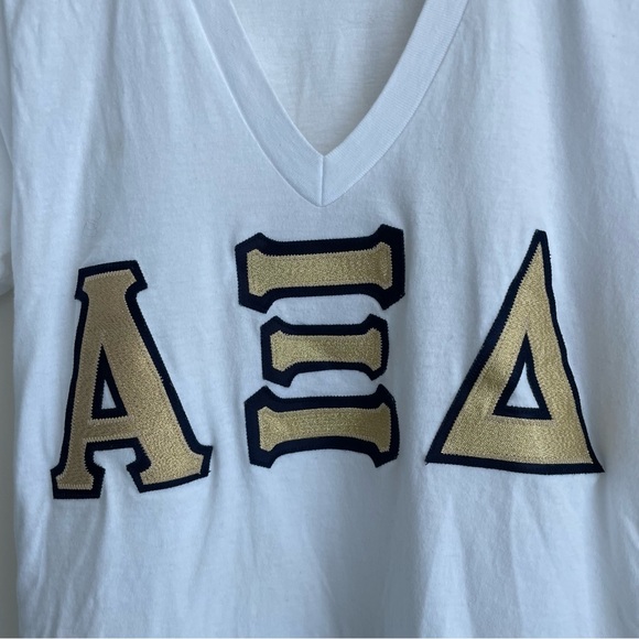 Alpha Xi Delta AXiD Stitched Letters Shirt - Picture 2 of 4